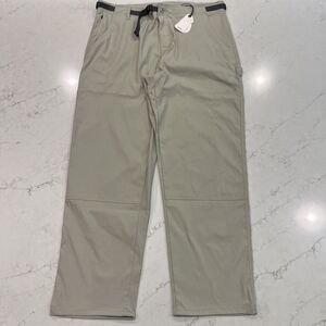 Prana NEW Mens 40 x 32 Stretch Zion Carpenter Pant Stoned Beige Cargo Hiking